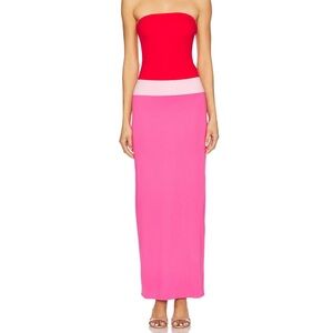 Lovers + Friends Vibrant Pink Maxi Skirt